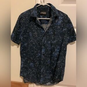 Constellation button down blouse